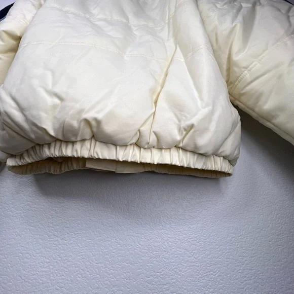 Kool! Italian Puffer Jacket White Milan Designer Winter Women’s Medium EUC - Picture 8 of 16